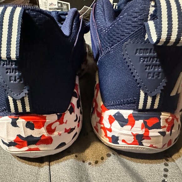 ADIDAS USA BASKETBALL BLUE RED WHITE SHOES SIZE 8.5 MEN NEW WITH TAG NO BOX $$$$ - Picture 4 of 6